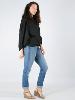 Pantalon sarouel tunique 3 en 1 fluide noir uni