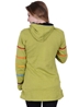  Veste lutin doublée polaire verte à patch de cercle rainbow