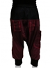 Pantalon sarouel jogging enfant bordeaux